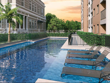 Piscina do Residencial Luzes do Rio