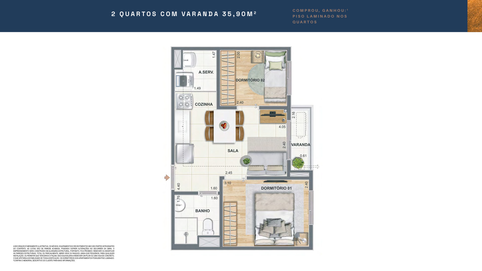Planta do Residencial Luzes do Rio — página 32