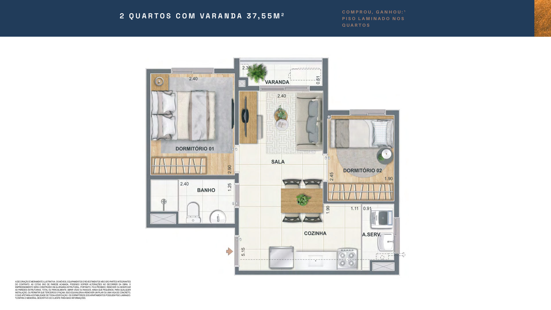 Planta do Residencial Luzes do Rio — página 33