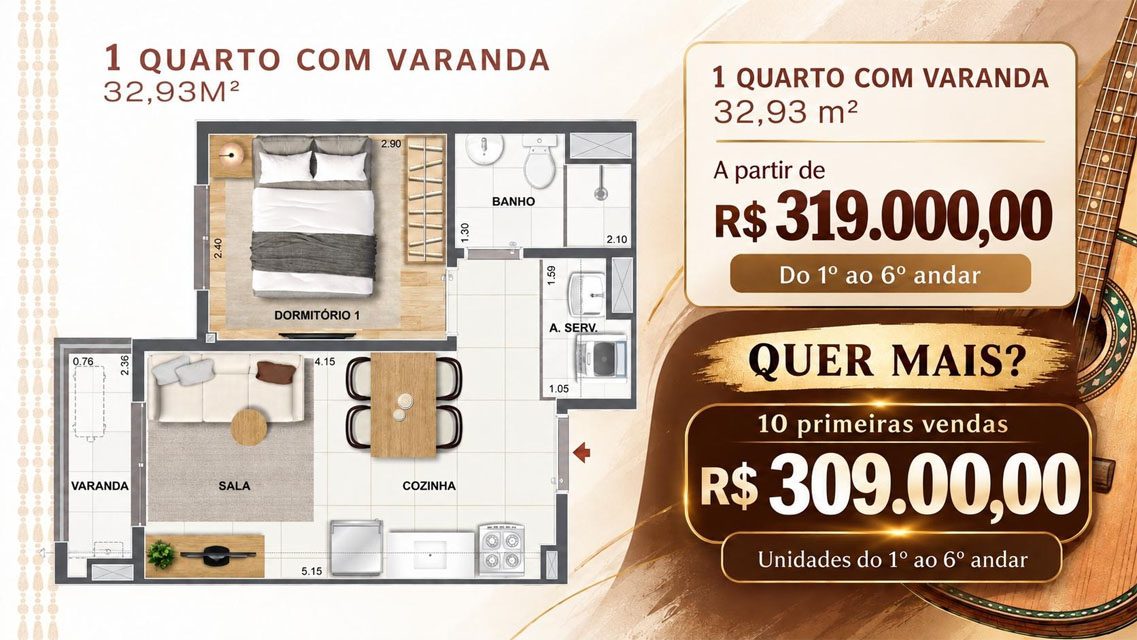 Planta 1 quarto